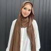 ONE PIECE Instant Wing Hijab Ribbed Jersey Scarves Instant Hijab Fashion Muslim Hijab with Full COVER CAP