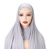 ONE PIECE Instant Wing Hijab Ribbed Jersey Scarves Instant Hijab Fashion Muslim Hijab with Full COVER CAP