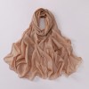 New Chiffon Hijab Solid Color Muslim Long Scarf Malaysia Tudung Bawal Islamcarf with Edge