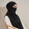 New Spring and Summer Breathable Ironless Hijabs Long Instant Hijab WOMEN Can Wear with Face Masks Ready to Wear Hijabs