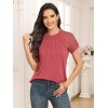 Womens Tshirts Trendy Fashion Tops Lace Short Sleeve Business Tee Shirts Casual Knitted Blouses Summer Outfits 2024