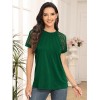 Womens Tshirts Trendy Fashion Tops Lace Short Sleeve Business Tee Shirts Casual Knitted Blouses Summer Outfits 2024