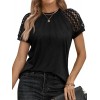 Womens Tshirts Trendy Fashion Tops Lace Short Sleeve Business Tee Shirts Casual Knitted Blouses Summer Outfits 2024