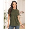 Womens Tshirts Trendy Fashion Tops Lace Short Sleeve Business Tee Shirts Casual Knitted Blouses Summer Outfits 2024