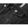 Womens Denim Jackets Distressed Ripped Long Sleeve Jean Jacket Coats